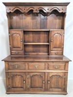 English oak 2 part cupboard