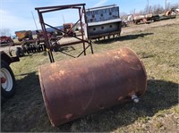 Diesel fuel barrel with stand