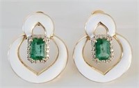 Oscar Friedman Emerald earrings APP $6,670