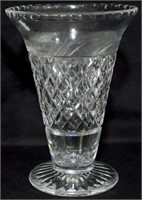 English Webb crystal flared vase