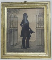 Silhouette portrait of John Bell Tilden