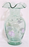 Fenton hand painted 8.5" vase