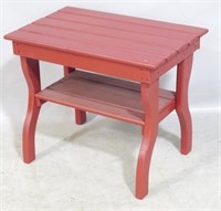 Pennsylvania Amish outdoor red table