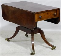 Regency Tea Table in plum pudding mahogany