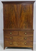 English early splay leg linen press