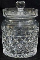 Waterford crystal lidded biscuit jar