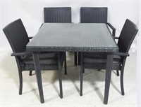 5 Pc resin wicker dinette set