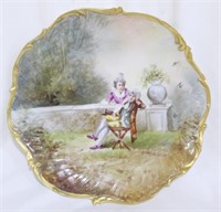 Limoges hand painted 13" charger
