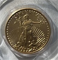 2016 1/10 oz $5 GOLD Gem