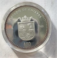 2005 Mexico Silver Round .999