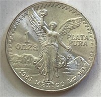 1983 Libertad 1OZ Silver Round Gem