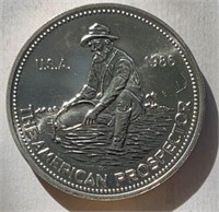 1986 Englehard Prospector 1oz .999 Silver Round