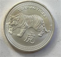 Year of the Tiger 1oz Silver Round.999