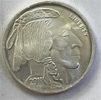 2011 1oz Buffalo Round .999 Silver