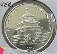 2012 1oz .999 Silver Round