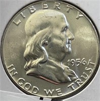 1956 Franklin Half Dollar Gem