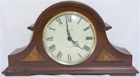 Loricron Cherry Tambour Clock Raised Veneer