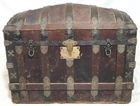 Oversized vintage dome top trunk