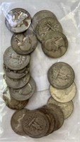 (18) Silver Quarters