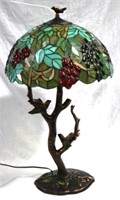 Stained Glass Lamp 34" Tall