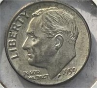 1959D Roosevelt Dimes Silver