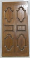 Architectural carved wood door, 78.5 x 37