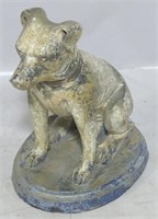 Carved dog figure, 14" tall