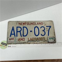 Newfoundland and Labrador license plate