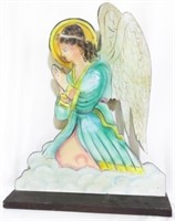 Painted angel sign, 20" tall