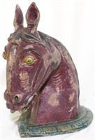 Horse head figure, 13" tall