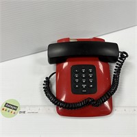 Red touch tone phone - vintage 90s