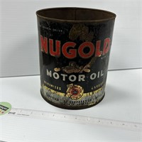 Nugold vintage motor oil tin