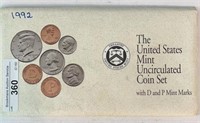 1992 UNC Mint Set