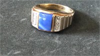 10k Gold AA1 Mens Ring 5.5g