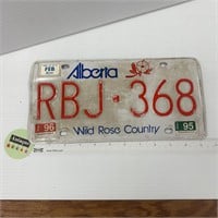 Alberta license plate