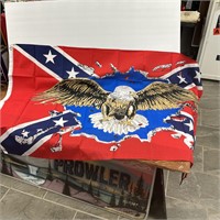 Rebel flag with eagle