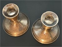 Duchin Sterling Weighted Candlesticks - 14oz total