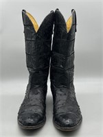 Nacona Ostrich Western / Cowboy Boots, Size 9D