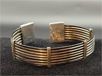 Sterling Silver Cuff Bracelet 16.5g Total