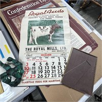 Royal Mills 1967 Calendar - cow print
