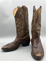 Nacona Ostrich Western / Cowboy Boots, Size 8.5D