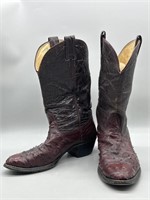 Nacona Ostrich Western / Cowboy Boots, Size 8.5D