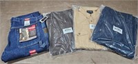 New Midway USA Chamois Shirts & Wrangler Pants