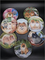 The Danbury Mint Pomeranians Plates