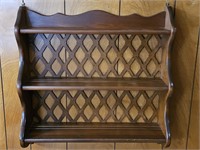 Wooden Lattice Shelf