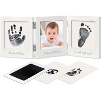 Newborn Hand/Footprint Kit - White/Silver