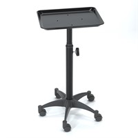 Adjustable Salon Tray on Wheels  Black