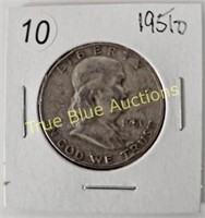 1951D/1954D Franklin Half Dollars (3) Coins