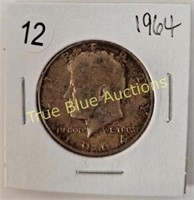 1964(2)/1967/1968D Kennedy Half Dollars (4) Coins