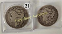 1882/1886o Morgan Dollars (2) Coins